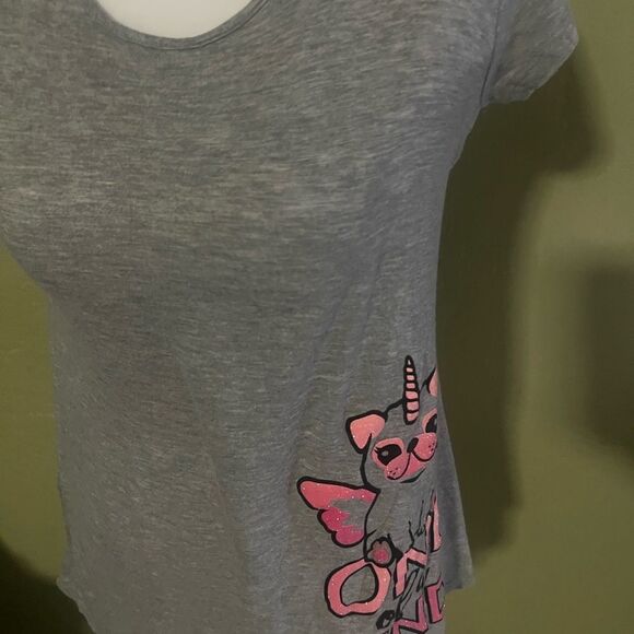 Justice Gray Unicorn Dog Leggings - Picture 4 of 4